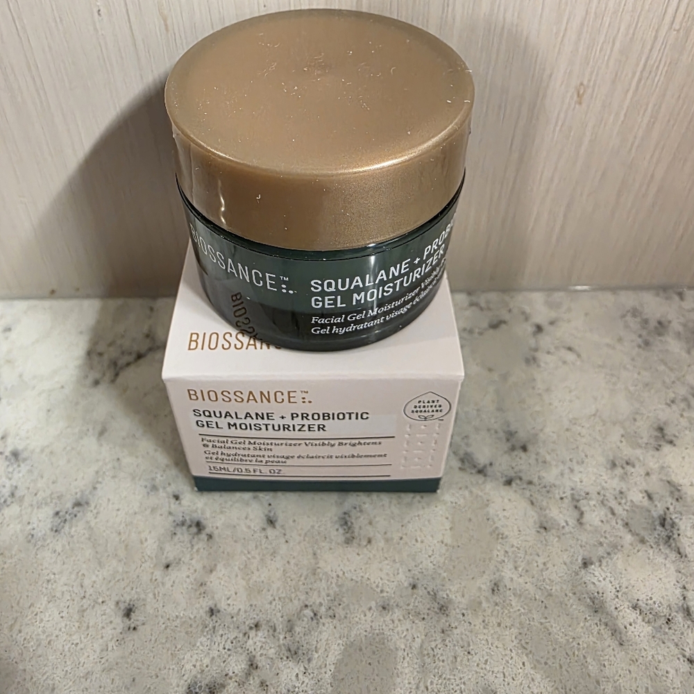 Biossance Squalane + Probiotic Gel Moisturizer 15 ML NIB